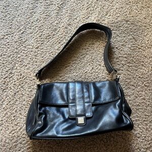 Marithe Francois Girbaud Classic Leather Baguette Small Handbag